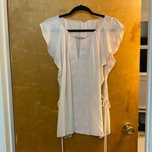 Ellie Tahari, pink silk shirt size large